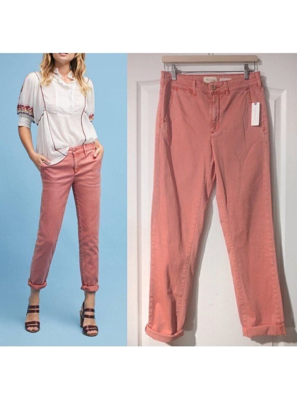 Chino by Anthropologie | Relaxed Chino In Salmon